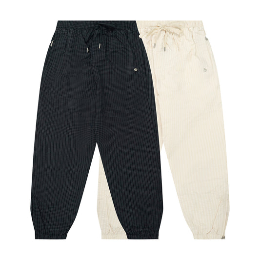 GRAF&WU Spring Retro Plaid Lightweight Sports Pants