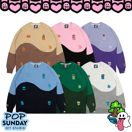 GRAF X POPSUNDAY Collaboration Money Tree Cute Ghost Crewneck
