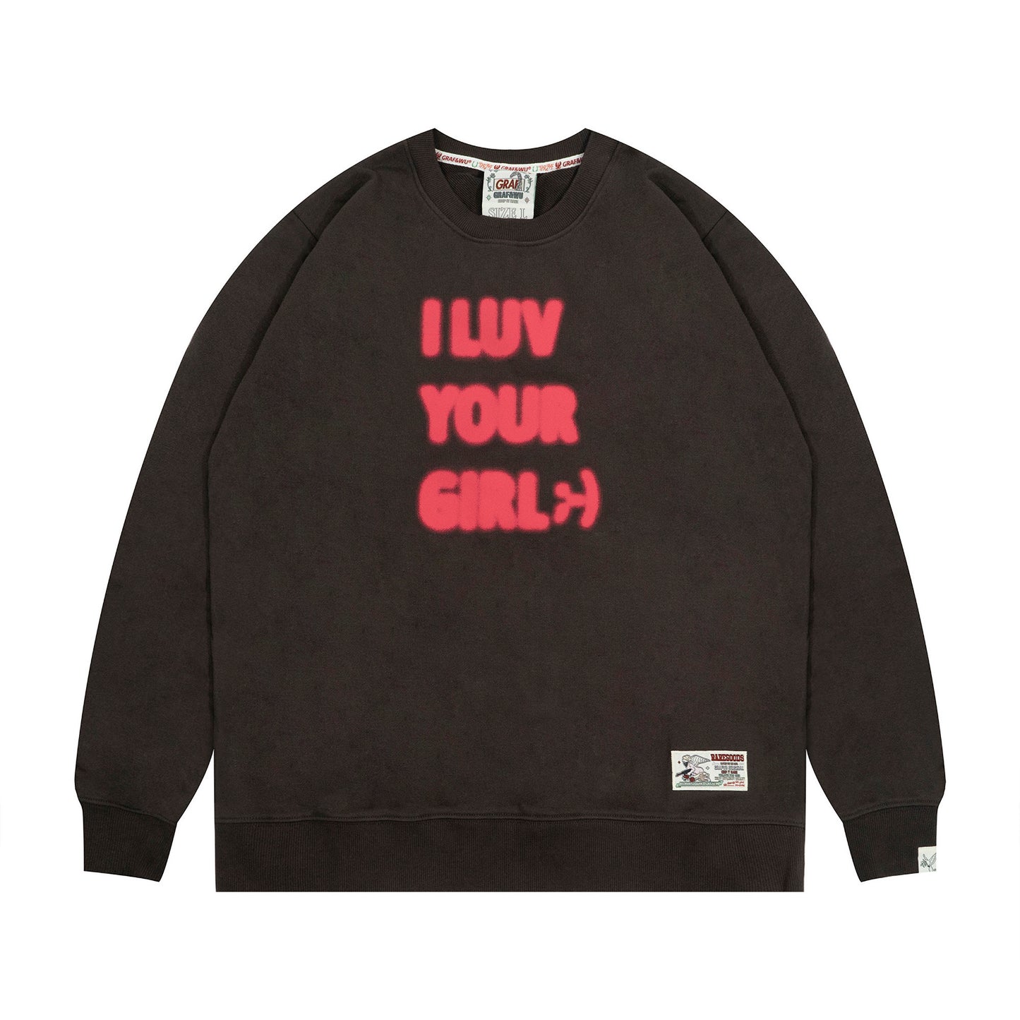GRAF&WU I LUV Your Girl Declaration Confession Fashion Hoodie