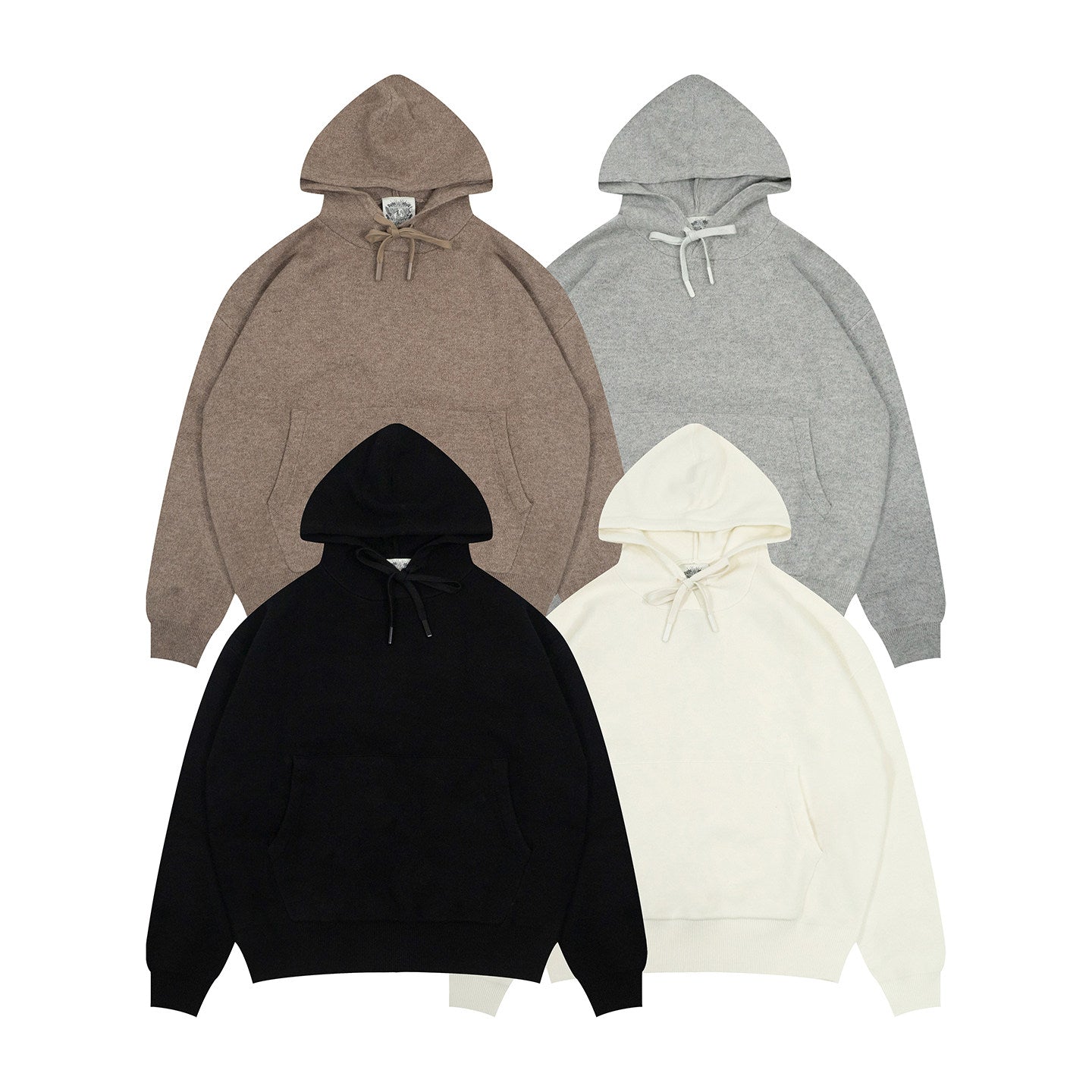 GRAF&WU Casual Quiet Luxury Cozy Knit Hoodie