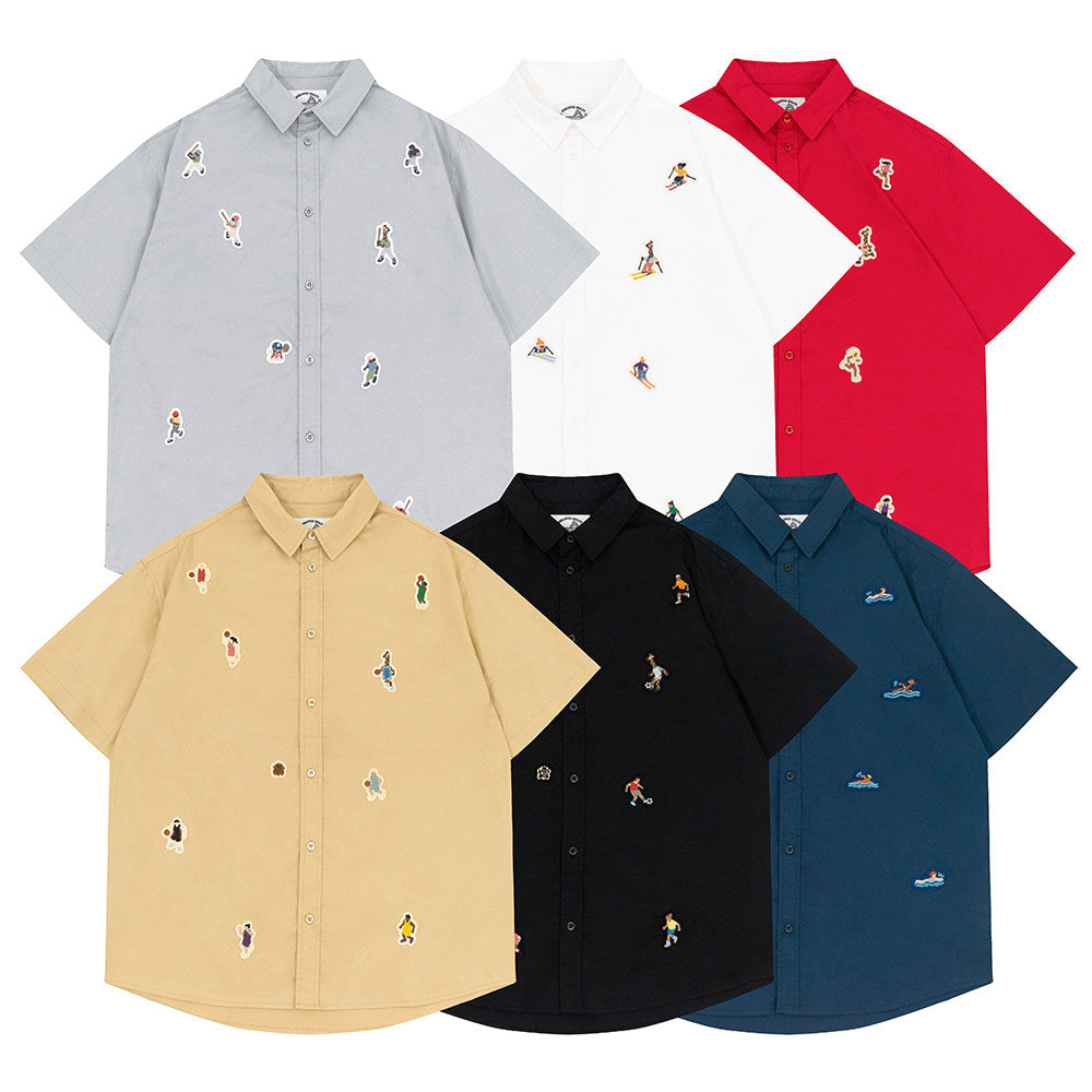 GRAF&WU Sports Giraffe Mini Embroidered T-Shirt
