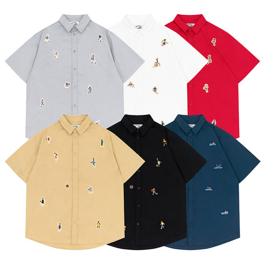 GRAF&WU Sports Giraffe Mini Embroidered T-Shirt