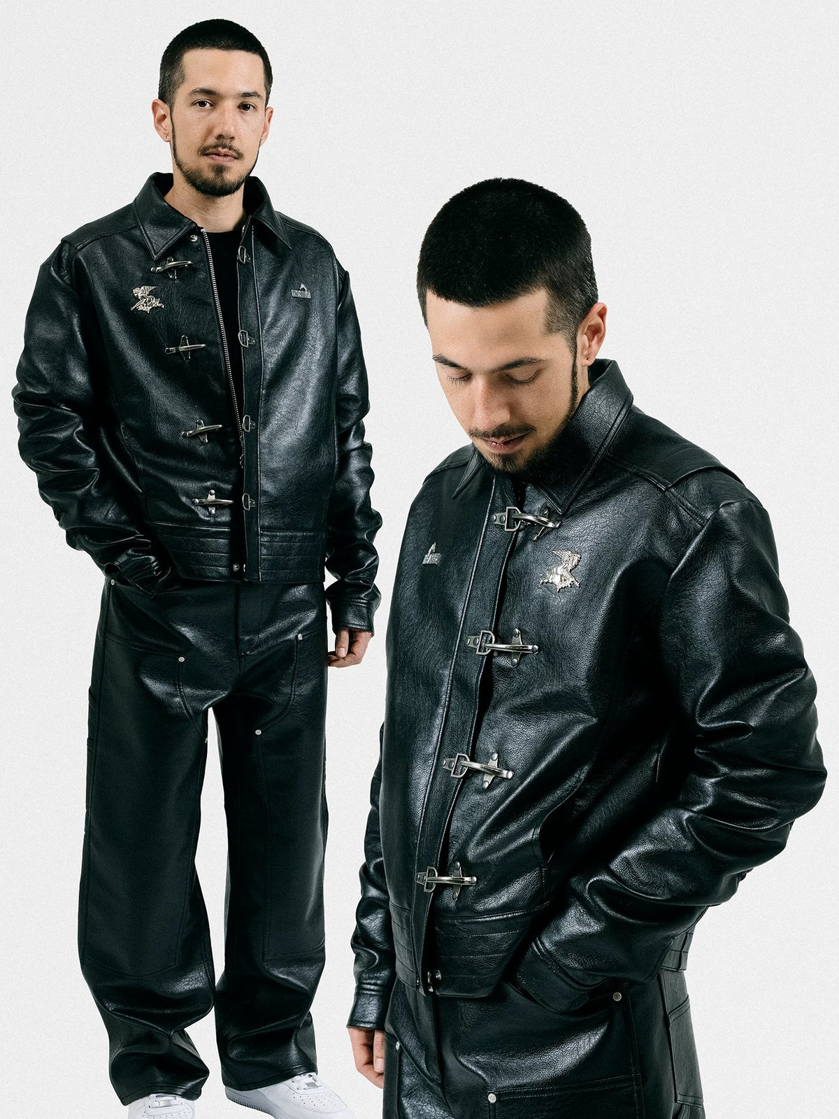 GRAF&WU AK Angel Lobster Buckle Design Black Warrior Jacket