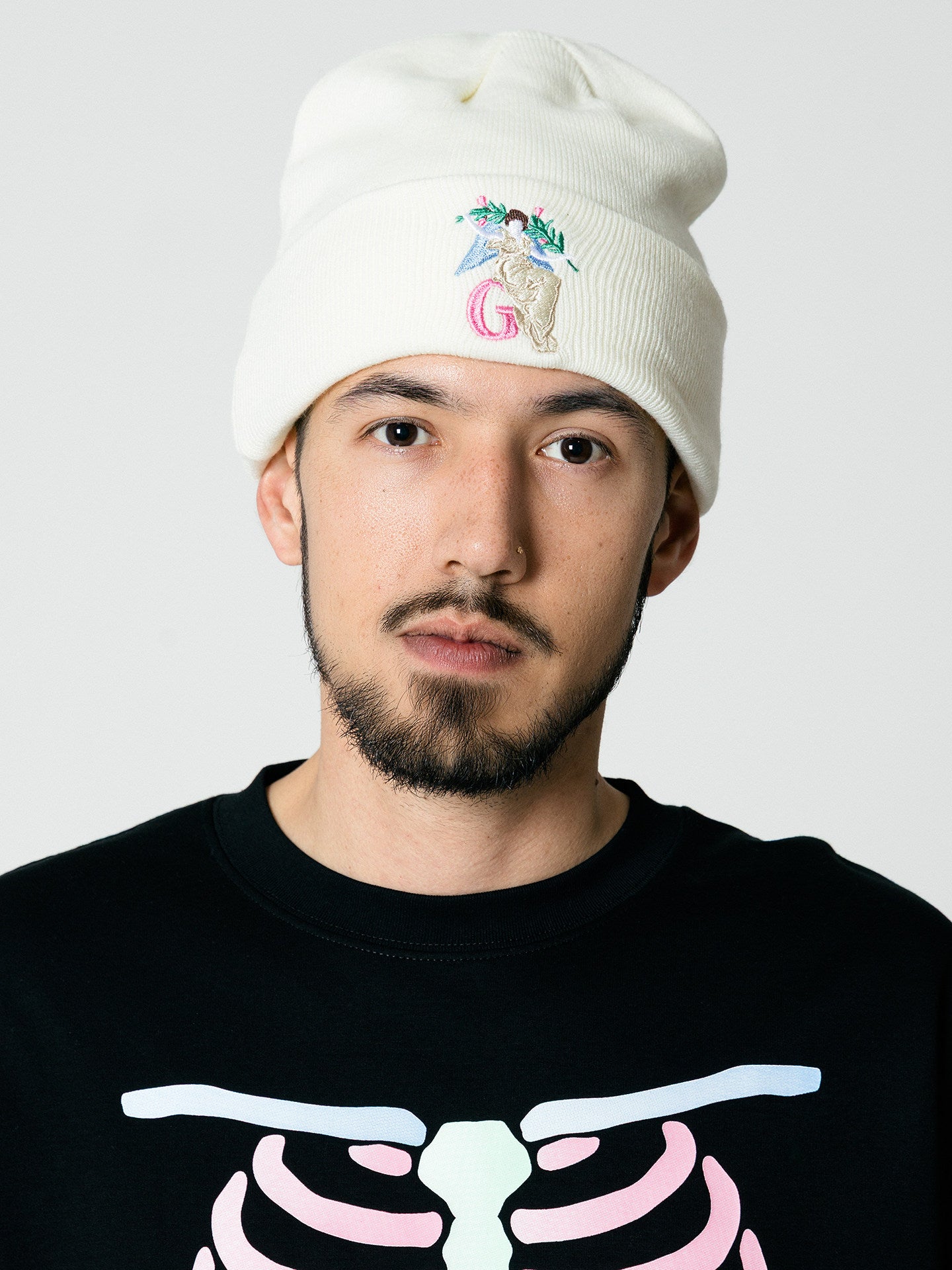 GRAF&WU Lucky Goddess Embroidered Street Hip Hop Wool Beanies