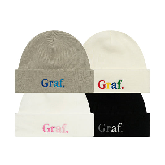 GRAF&WU Colorful Embroidery Graf Beanie