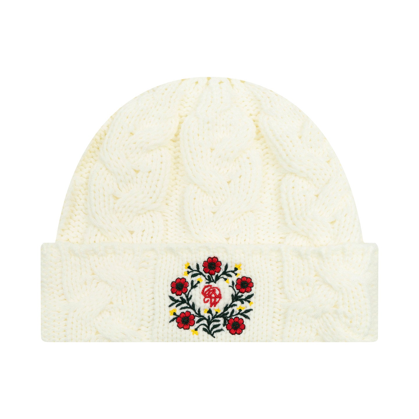 GRAF&WU Floral Letter Embroidery Street Hip-hop Wool Hat