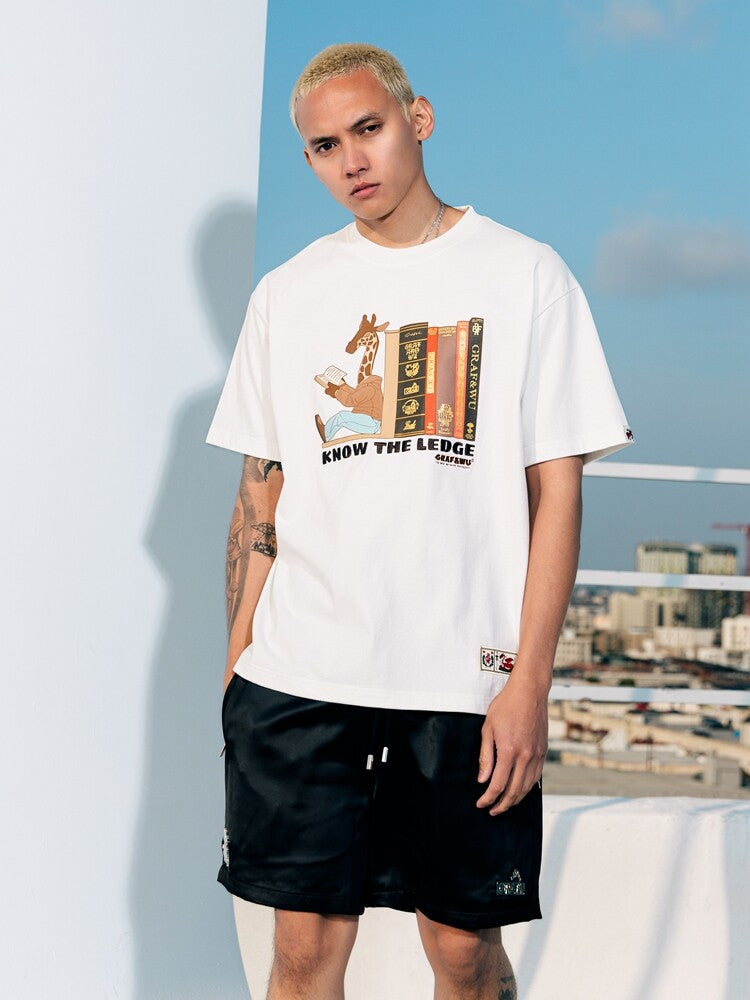 GRAF&WU EricB&Rakim Knowledge Giraffe Graphic T-Shirt