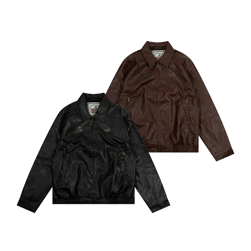GRAF&WU Bronze Metal Angel Giraffe Retro Coat