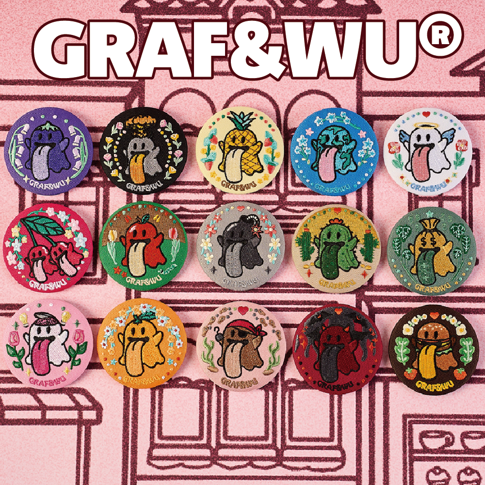 GRAF&WU Original Cute Ghost Badge Blind Box