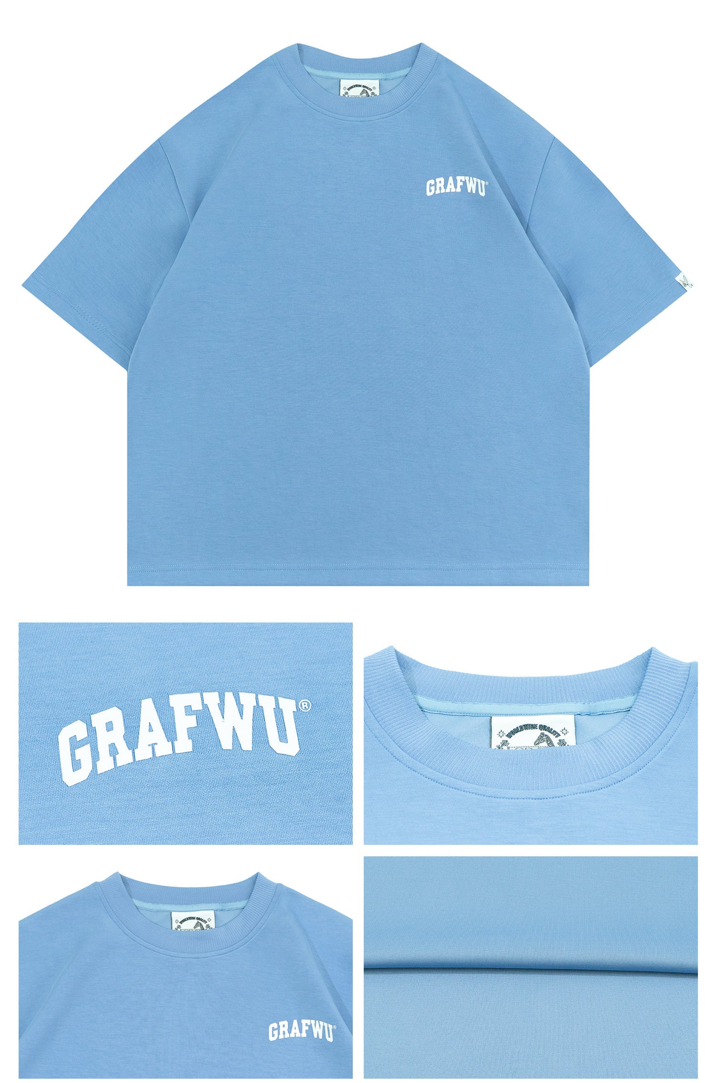 GRAF&WU Logo Fashion Cool Feeling Cozy T-shirt