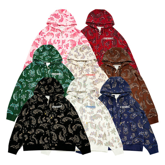 GRAF&WU Paisley 2.0 Pattern Printing Coat