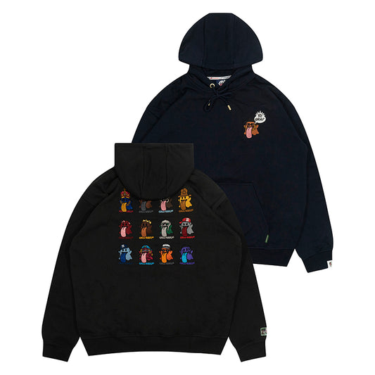 GRAF&WU Old School 12 Rap Ghost Embroidered Hoodie