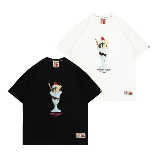 GRAFWU Cherry Cute Ghost Sundae T-Shirts