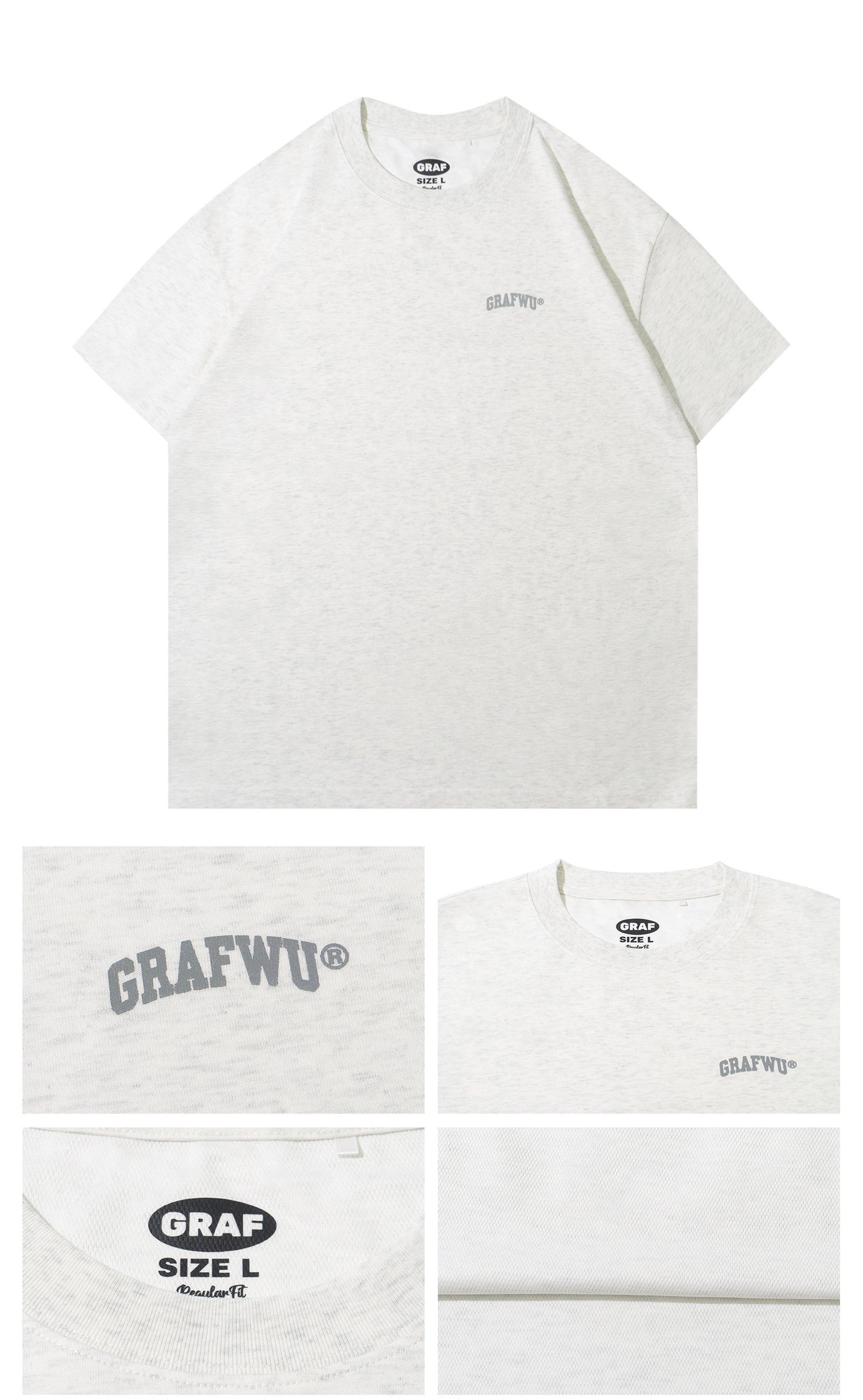 GRAF&WU Quick-drying 3M Reflective Printed Cool Feeling Sports T-shirt
