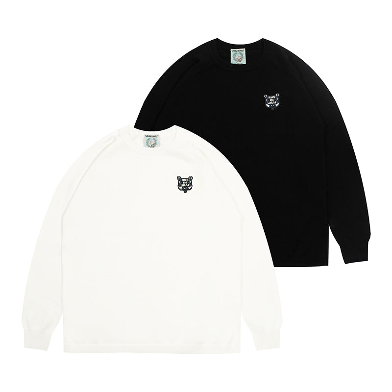 GRAF&WU Embroidered Trust In GRAF Inner Pullover Sweater