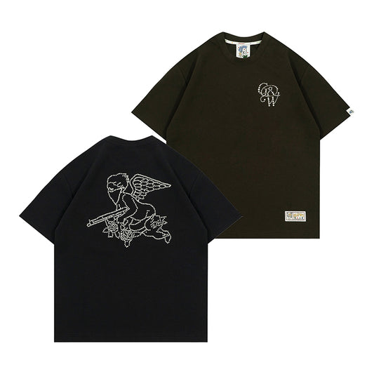 GRAFWU Pearl GW Letter Ak47 Angel T-Shirts