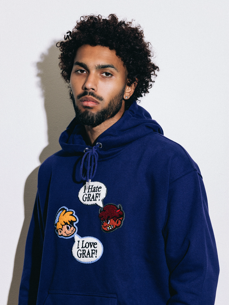 GRAF&WU 9 Relationships Love Family Friend Fleece Hoodie