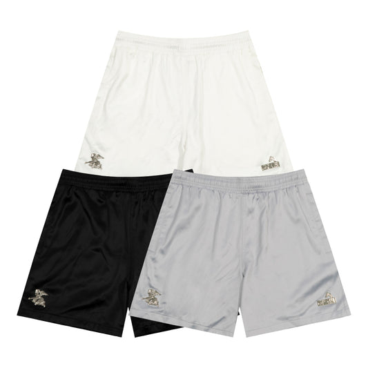 GRAFWU AK47 Angel Acetate Satin Shorts