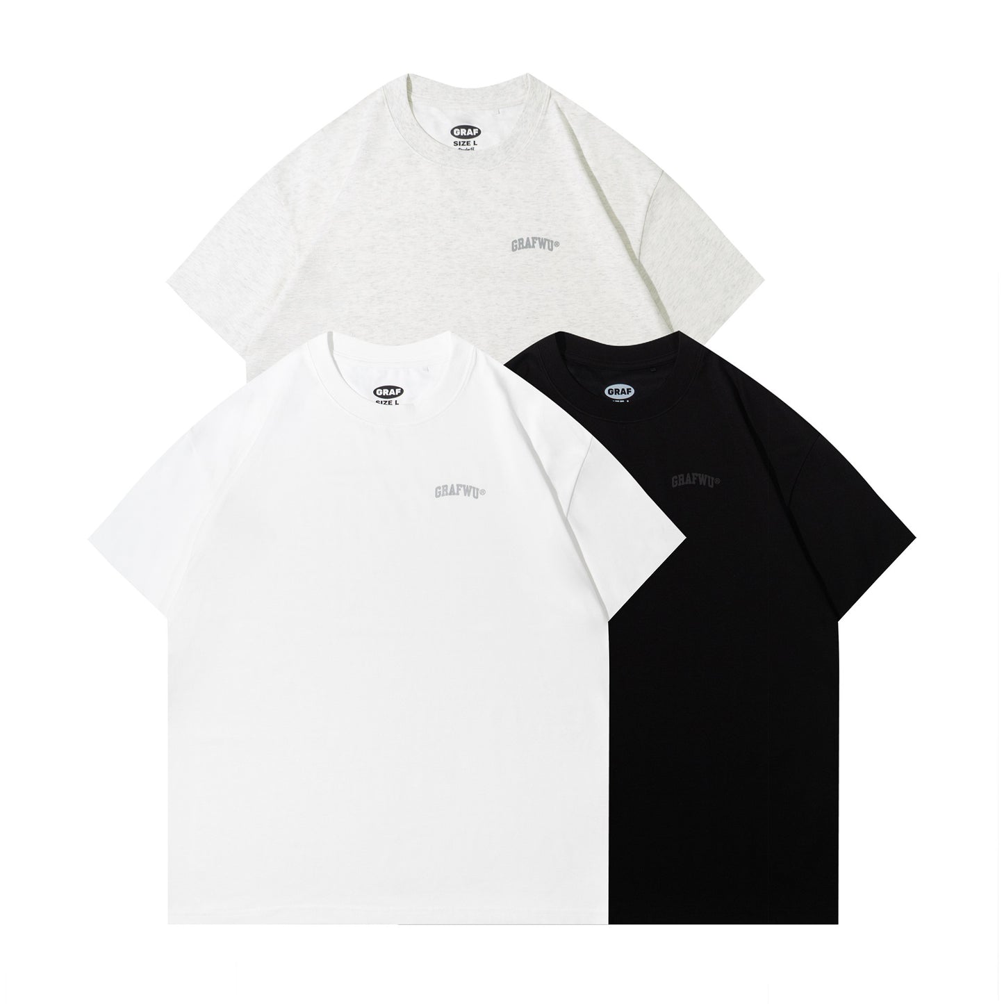GRAF&WU Quick-drying 3M Reflective Printed Cool Feeling Sports T-shirt