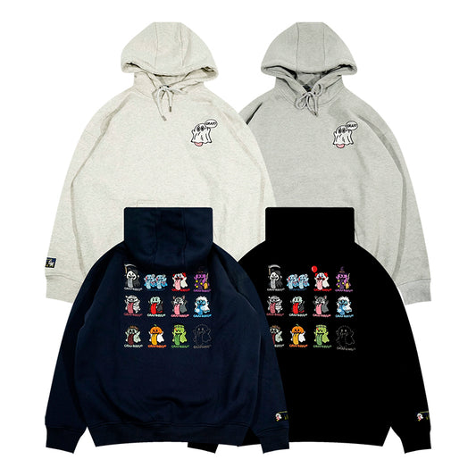 GRAF&WU Halloween Vampire Witch Werewolf Cute Ghost Fleece Hoodies