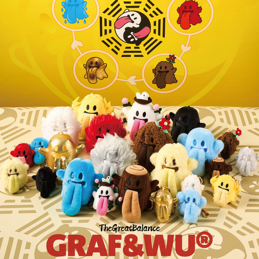GRAF&WU 12 element cute ghosts Keychain