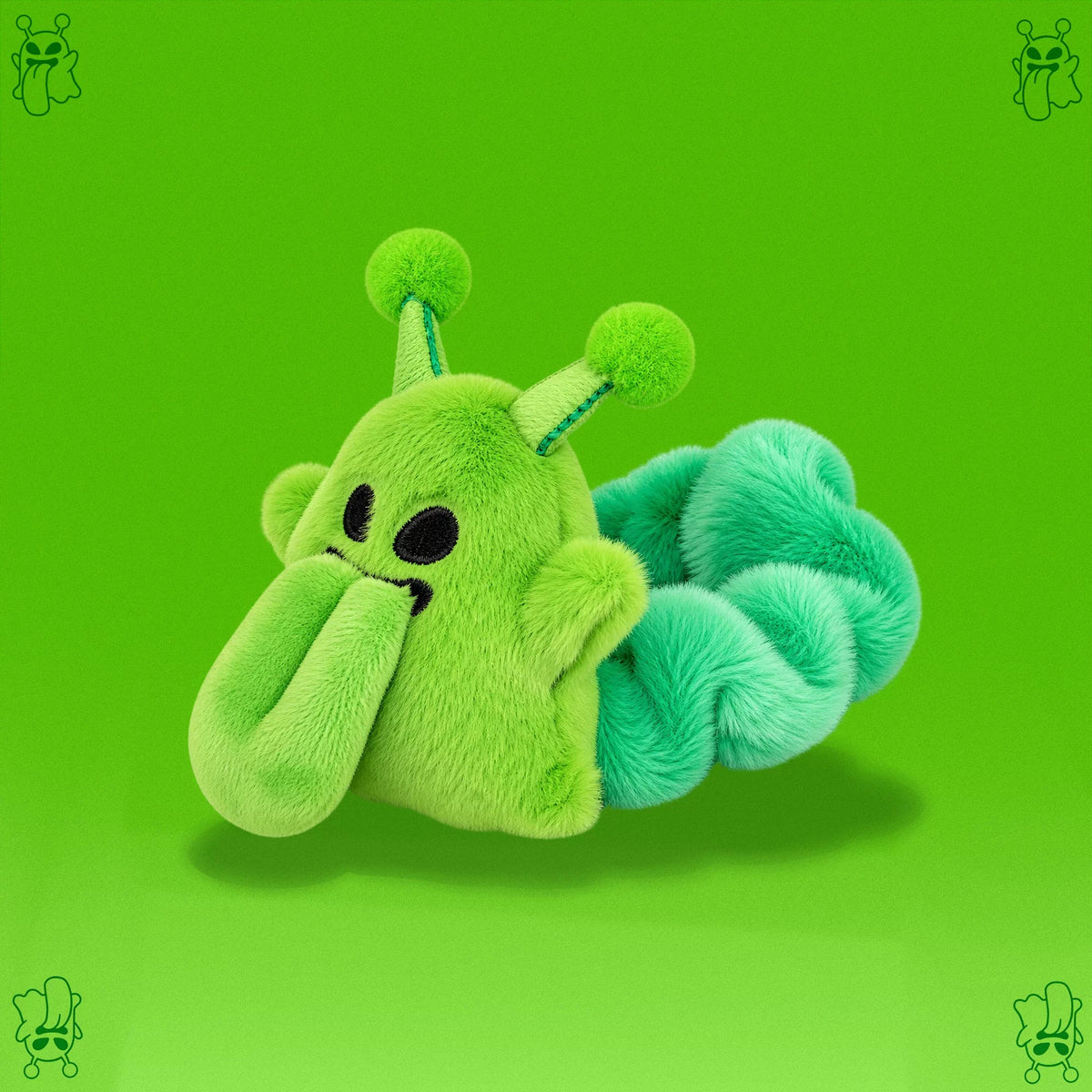 GRAF&WU Cute Alien Plush Scrunchie Soft Halloween Hair Tie