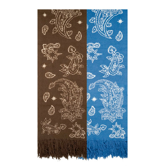 GRAF&WU Paisley Swirl Tassel Scarves | Unisex Fashion & Warmth