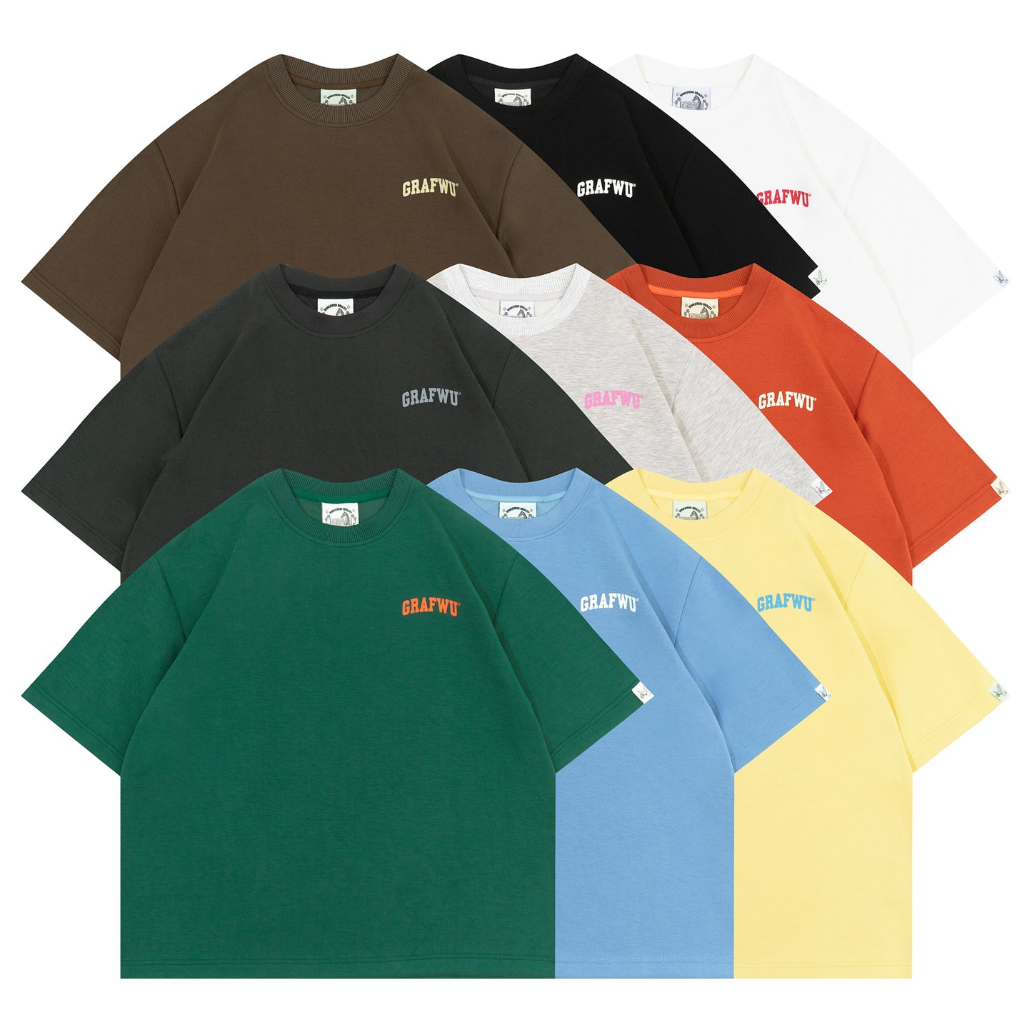 GRAF&WU Logo Fashion Cool Feeling Cozy T-shirt