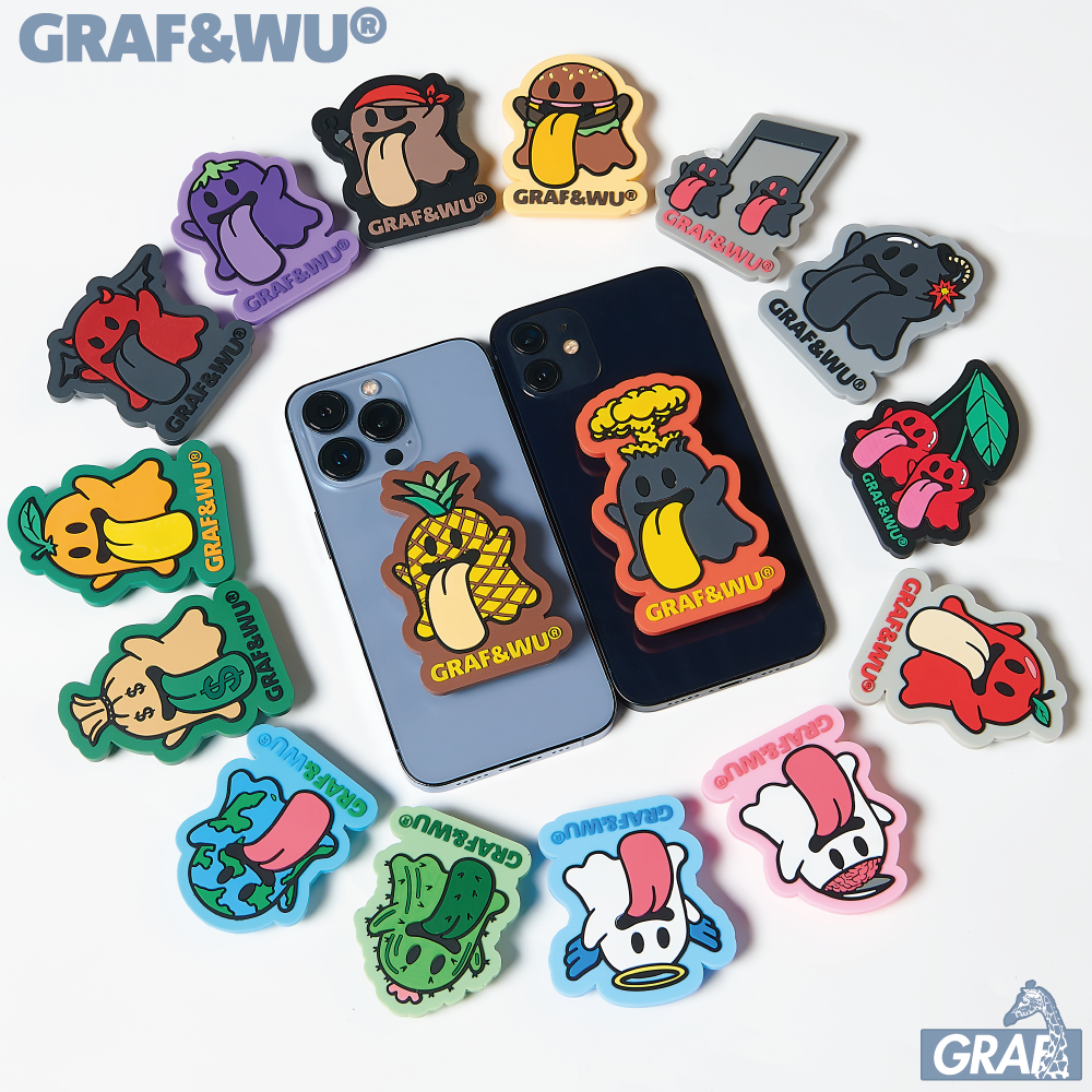 GRAF&WU BooGhost Cute Ghost 2.0 Universal Adhesive Airbag Phone Holder