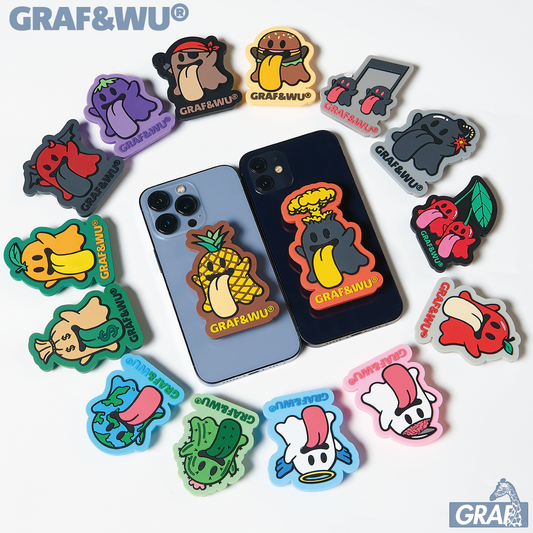 GRAF&WU BooGhost Cute Ghost 2.0 Universal Adhesive Airbag Phone Holder