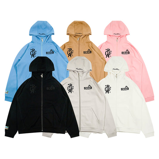 GRAF&WU Fashion casual Hoodie UK Drip Thin autumn sports cardigan coat