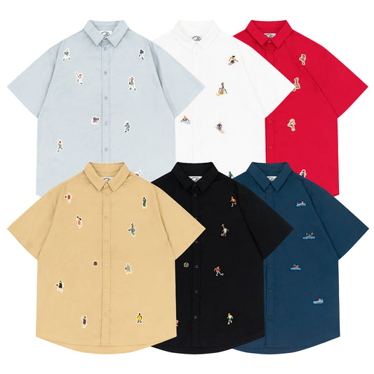 GRAF&WU Sports Giraffe Mini Embroidered T-Shirt
