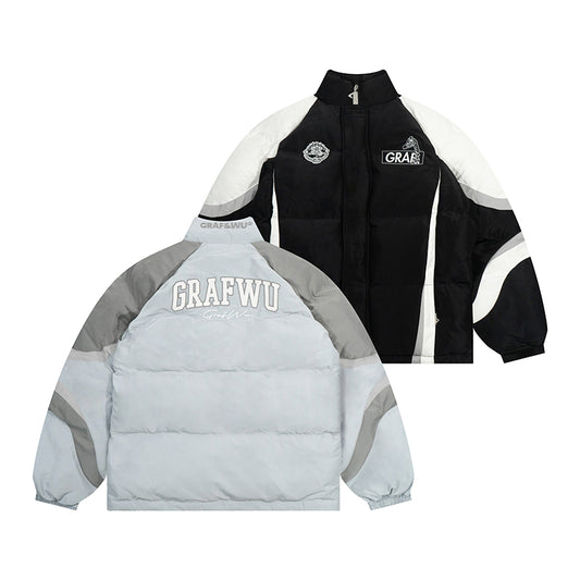 GRAF&WU Blokecore Winter Coat - Thick Warm Unisex Streetwear Jacket