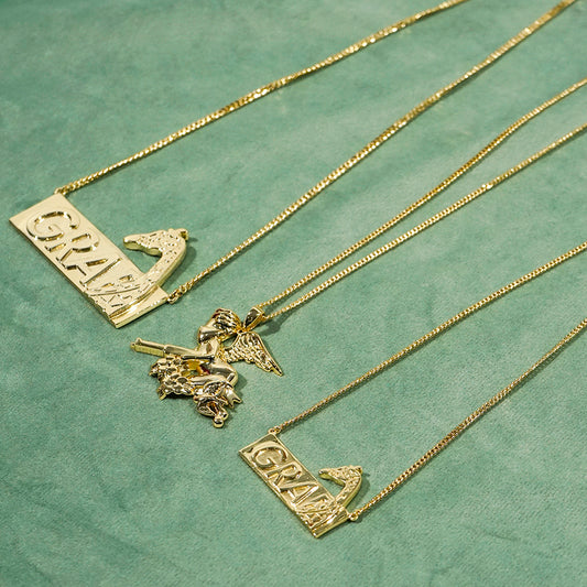 GRAF&WU Ak47 Little Angel Necklaces Bogo Giraffe Jewelry Hip Hop Trend Shiny Necklace Special Design Accessories