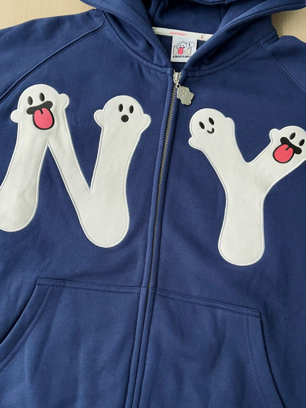 New York Ghost Zip-Up Hoodie for Couples