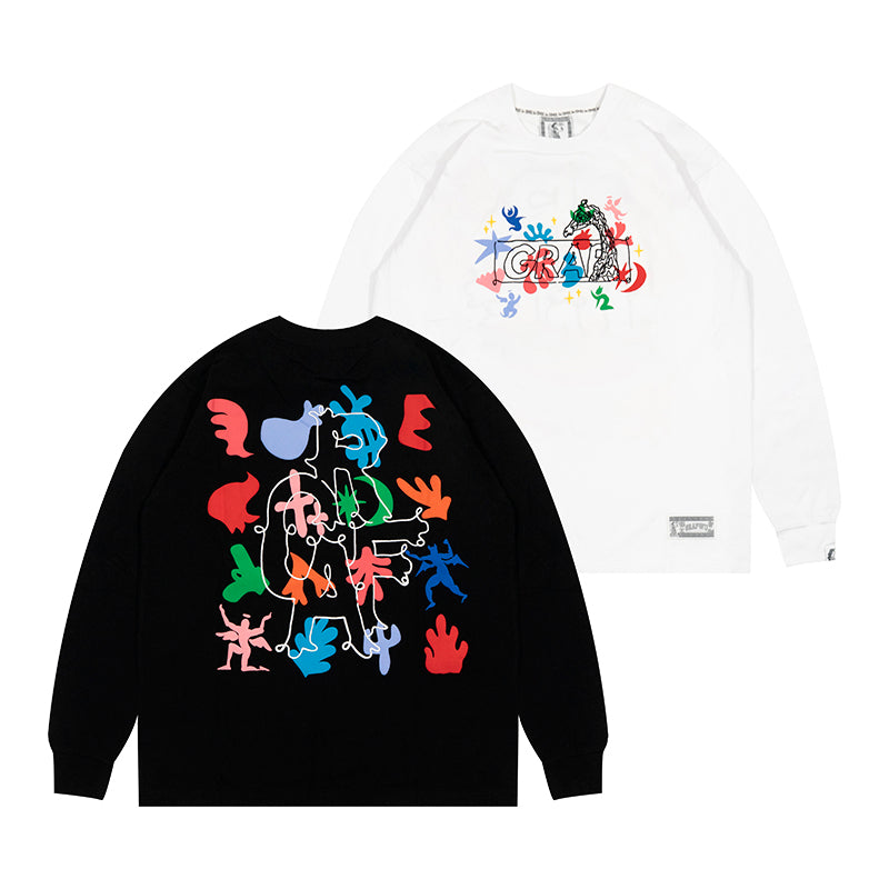 GRAF&WU Tribute Artist Matisse Fashion Colorful Long sleeve Shirt