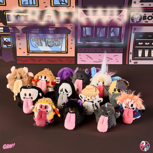 GRAF&WU Halloween Mini Bat Unicorn Cute Ghost Character Trend Keychain