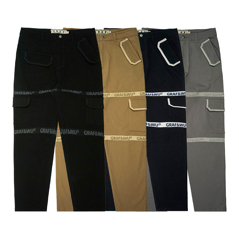 GRAFWU Retro Old School Canvas Trousers