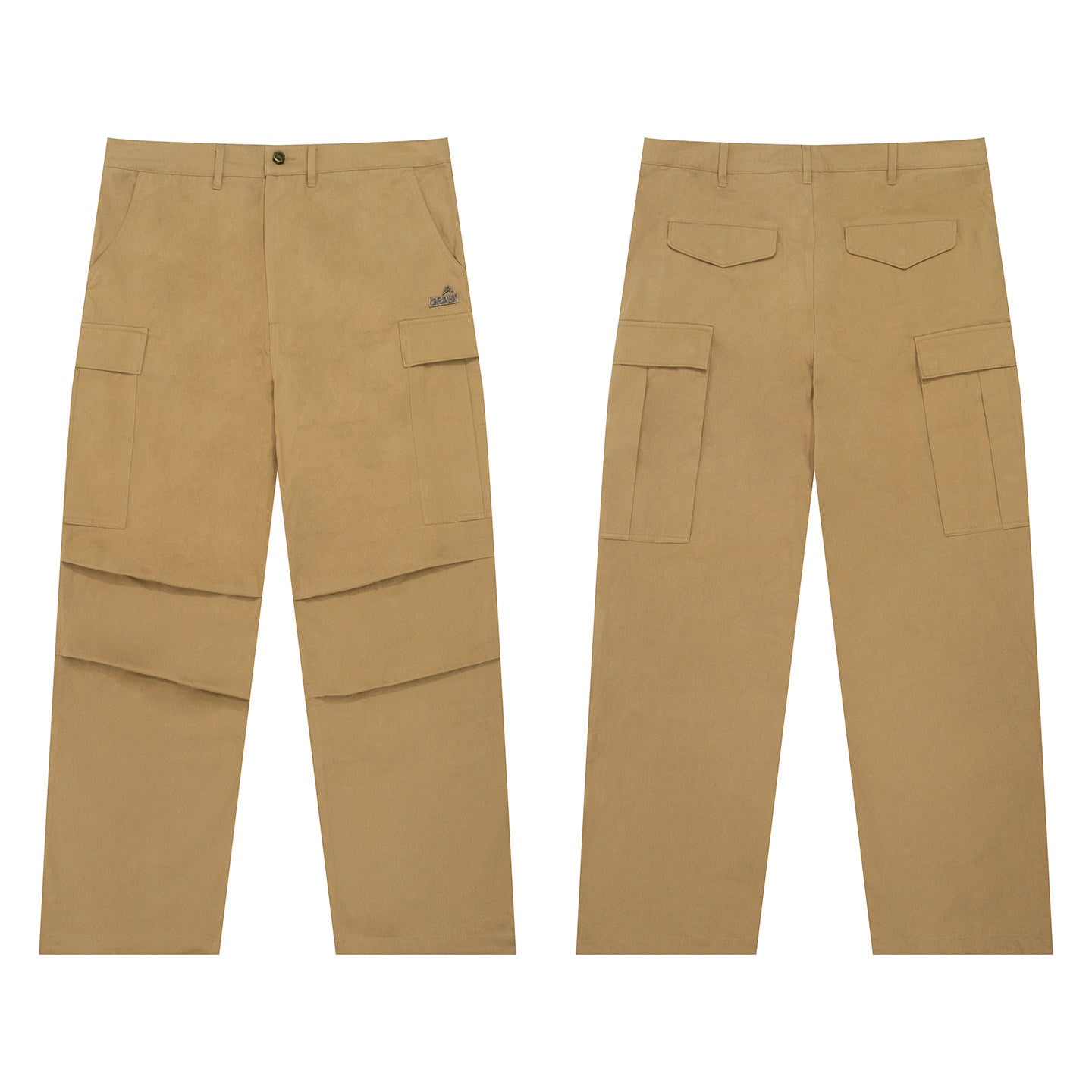 GRAF&WU Retro Metal Giraffe Oversize 100% Cotoon Cargo Pants