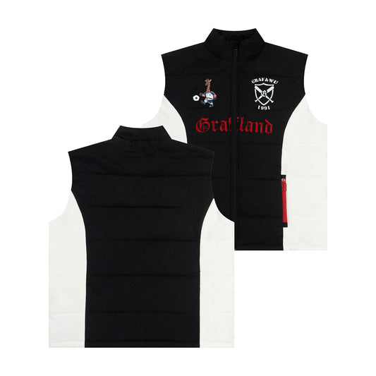 GRAF&WU Giraffe Playing Soccer Thick Warm Vest