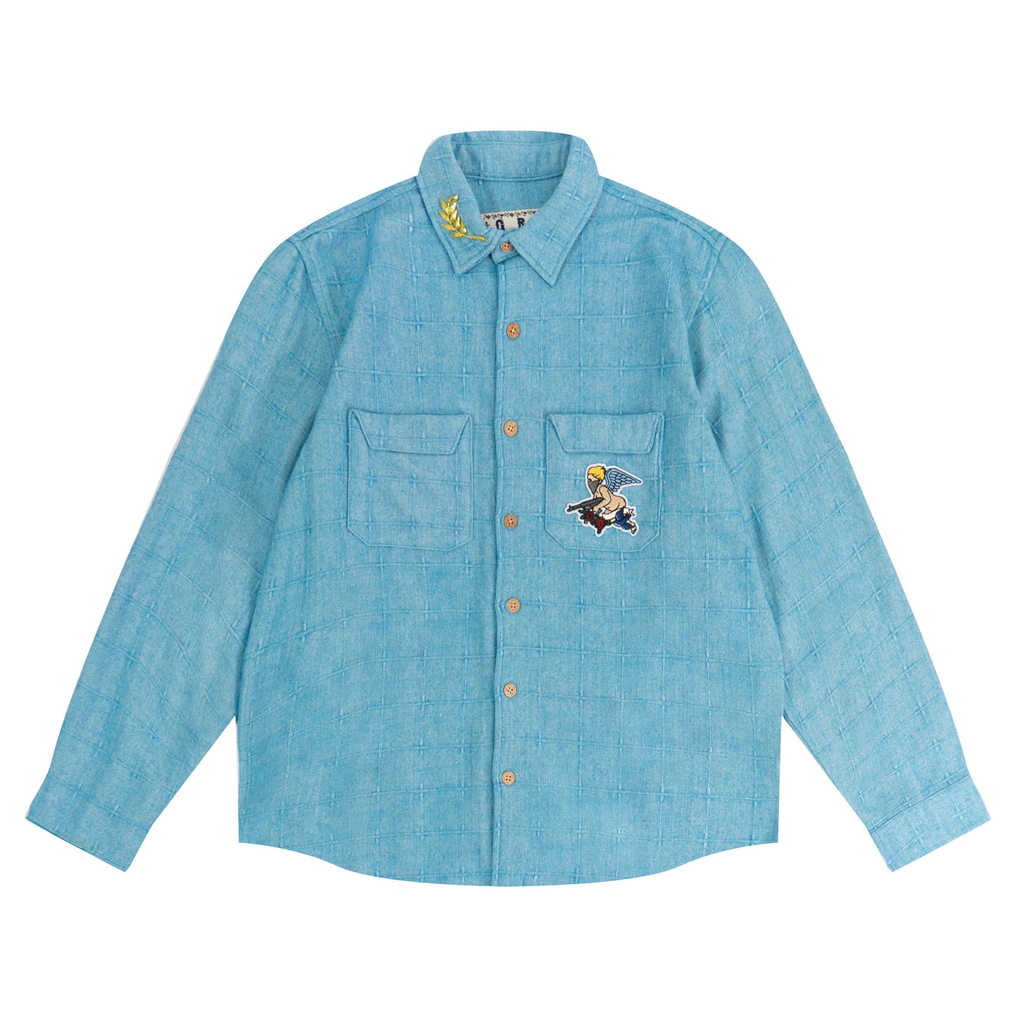 GRAF&WU AK Angel Linen-Cotton Cozy Shirt
