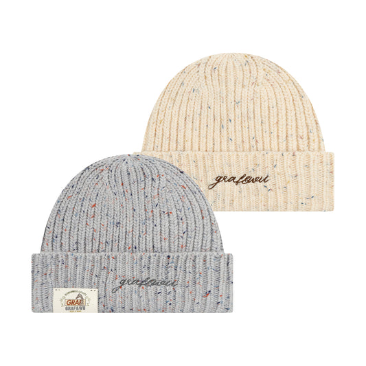 GRAF&WU Letter Fashion Warm Wool Knitted Beanie