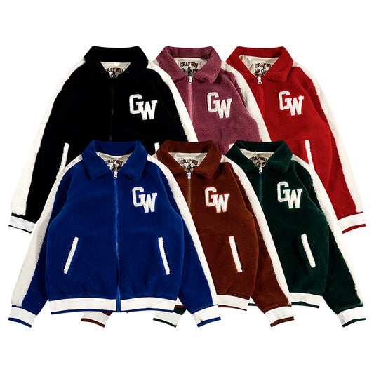 GRAF&WU Polar Fleece Coat Extra Thick Warm Unisex Jacket