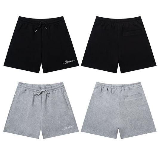 GRAF&WU Letter Print Quick-Drying Cooling Cotton Comfort Shorts