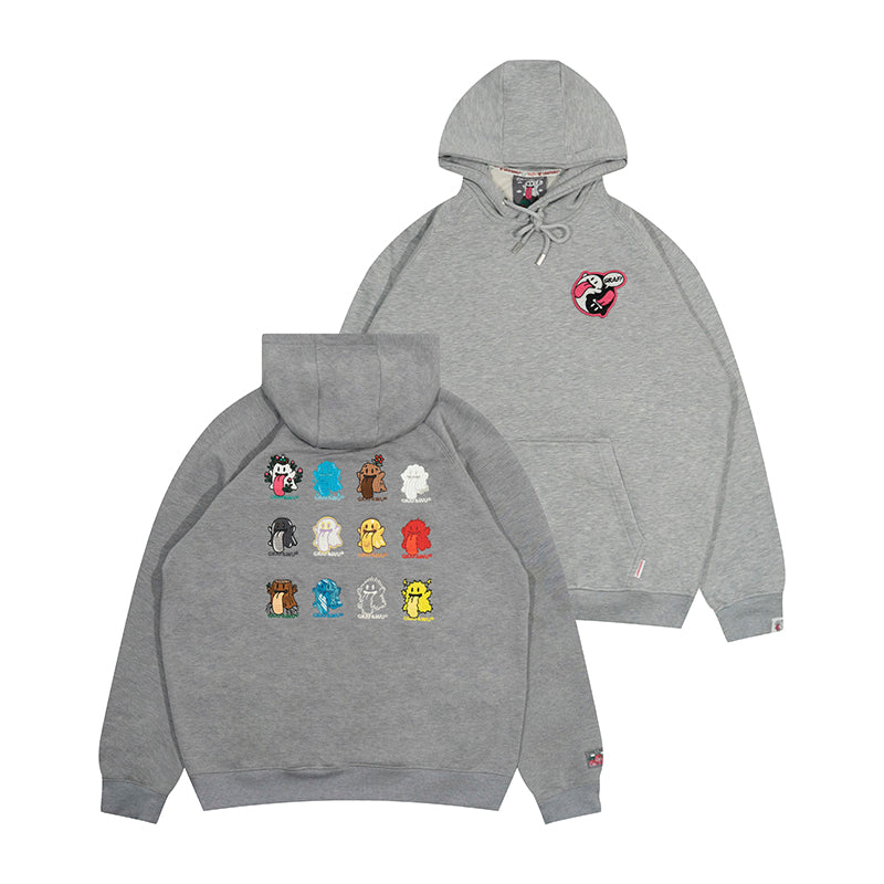 GRAF&WU Five Elements Origin 12 Elements Cute Ghosts Wool Hoodie