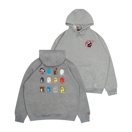 GRAF&WU Five Elements Origin 12 Elements Cute Ghosts Wool Hoodie