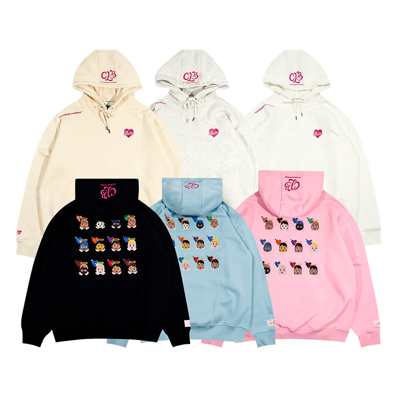 GRAF&WU Certified Lover Baby Embroidered Loose Fleece Hoodie