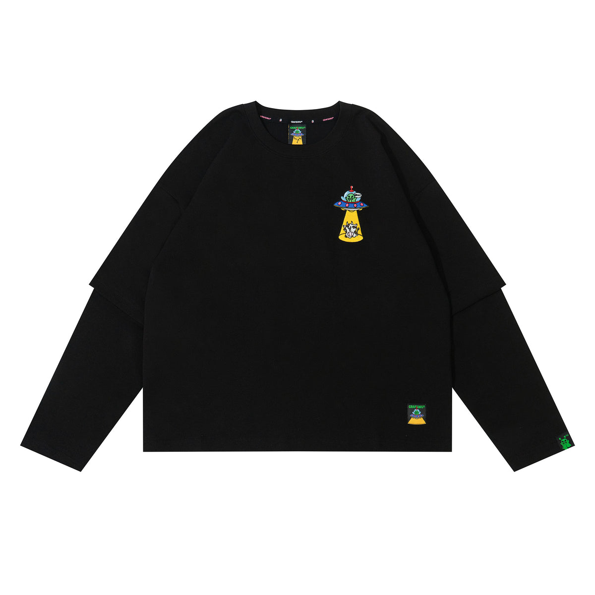 GRAF&WU 12 Alien Booghost Embroidered Long Sleeve
