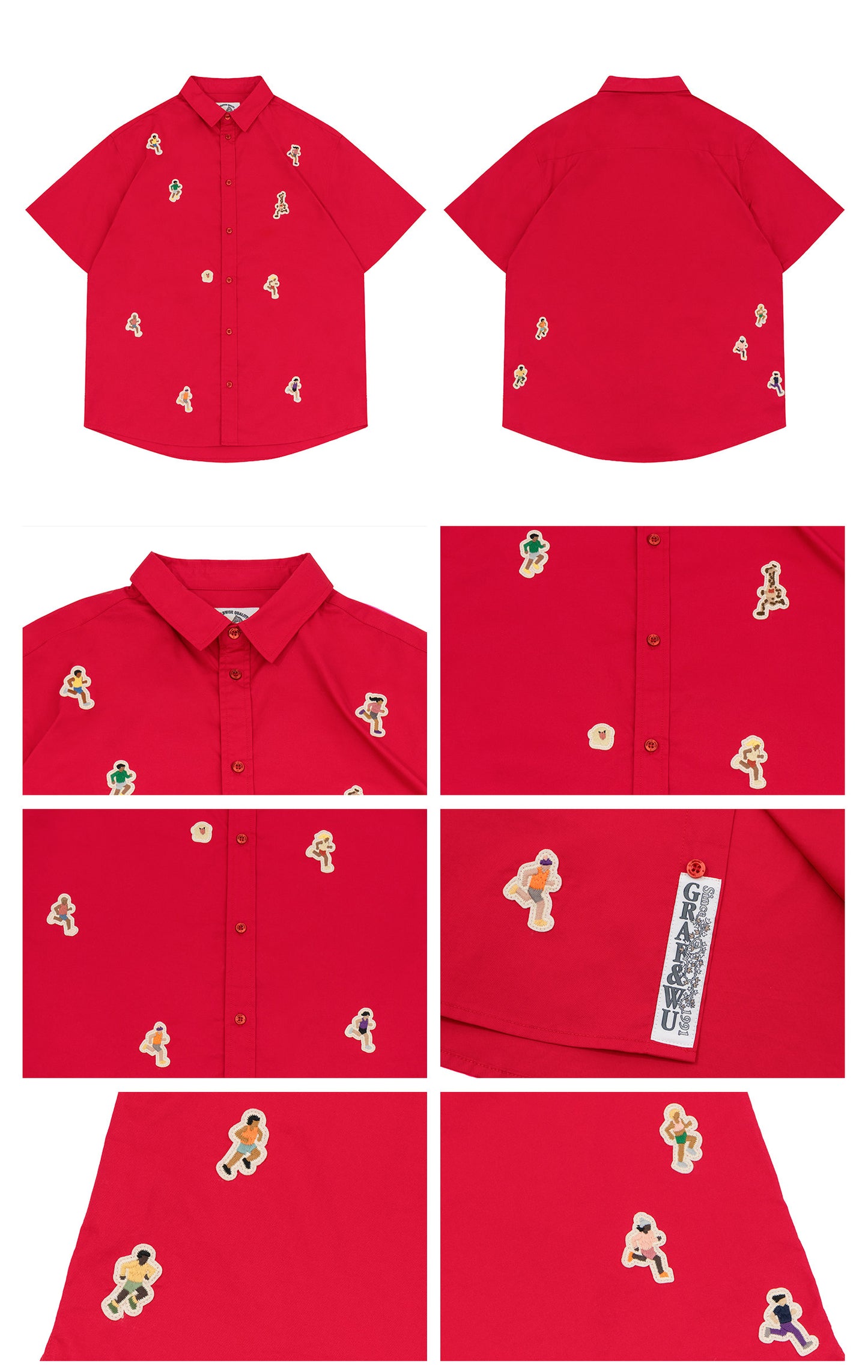 GRAF&WU Sports Giraffe Mini Embroidered T-Shirt