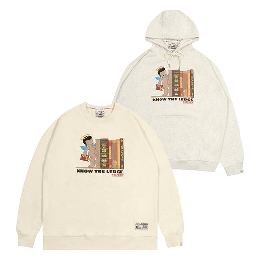 GRAF&WU EricB&Rakim Knowledge Book Angel Graphic Fleece Hoodie Sweatshirt